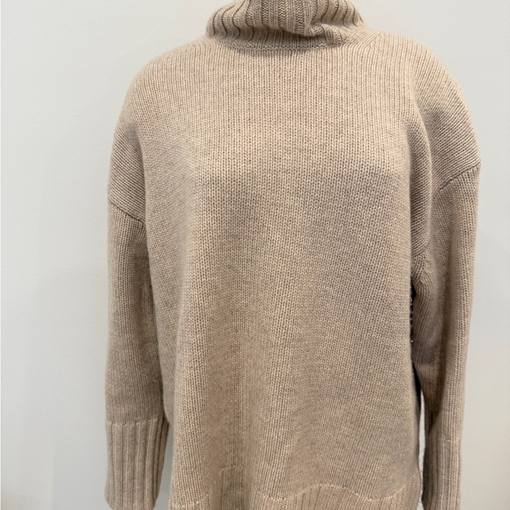 COS Taupe Cowl Neck Sweater